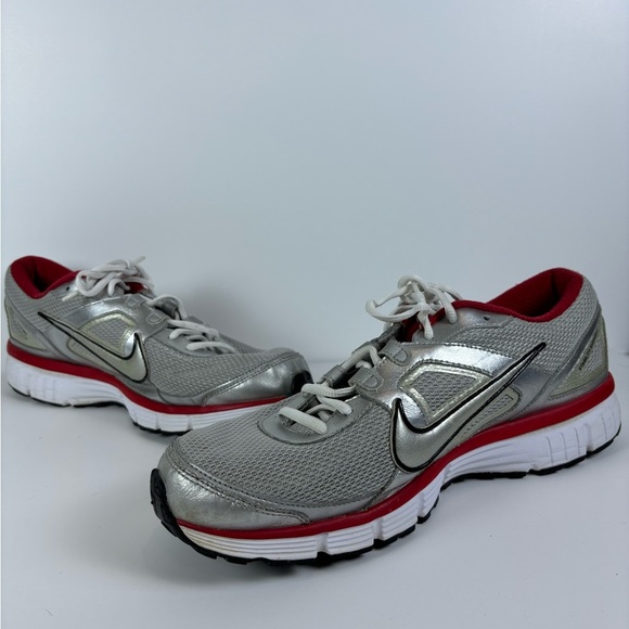 Nike Silver and Red Athletic Shoes - Picture 1 of 7